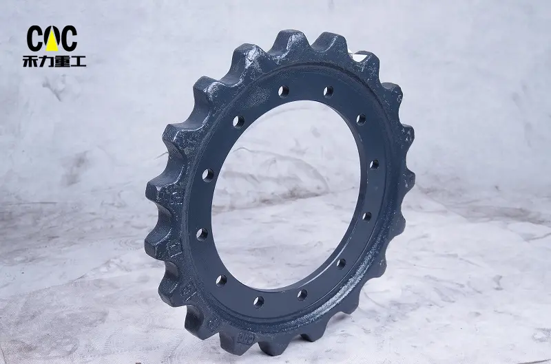 Sell SY55/65 Excavator sprocket with OEM quality heat treatment HRC 45-55,Depth 4mm-6mm Featured Image