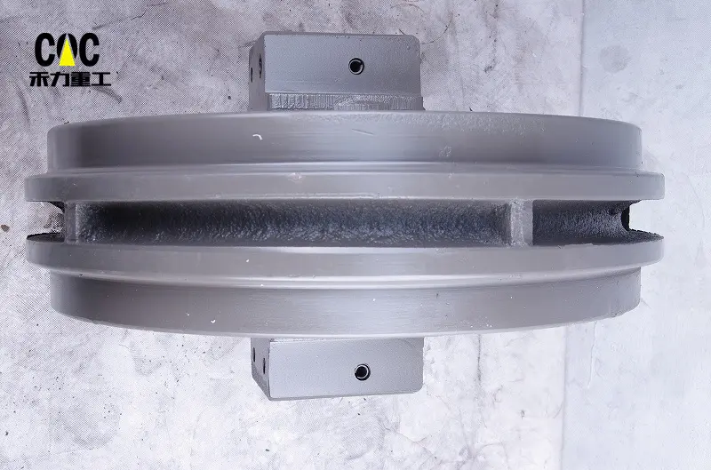 Factory wholesale Case 350 Dozer Front Idler - EX120 EX150 EX160 EX200 ZX210 EX220 ZX230 excavator parts front idler front idler roller – Heli detail pictures