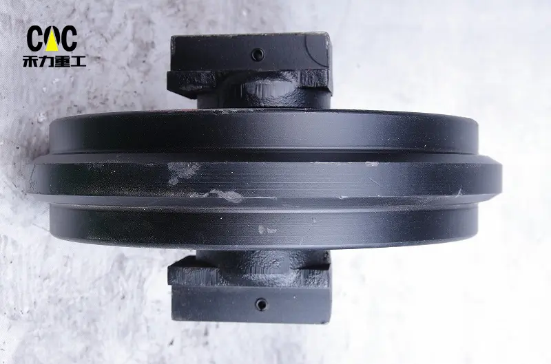 OEM Factory for Undercarriage Idlers - High Quality Roller Ex70 Front Idler Guide Wheel Pc360 7, Hot Sale Ms 120 Excavator Price In Japan R210 Front Idler Made in India front idler – Heli detail pictures