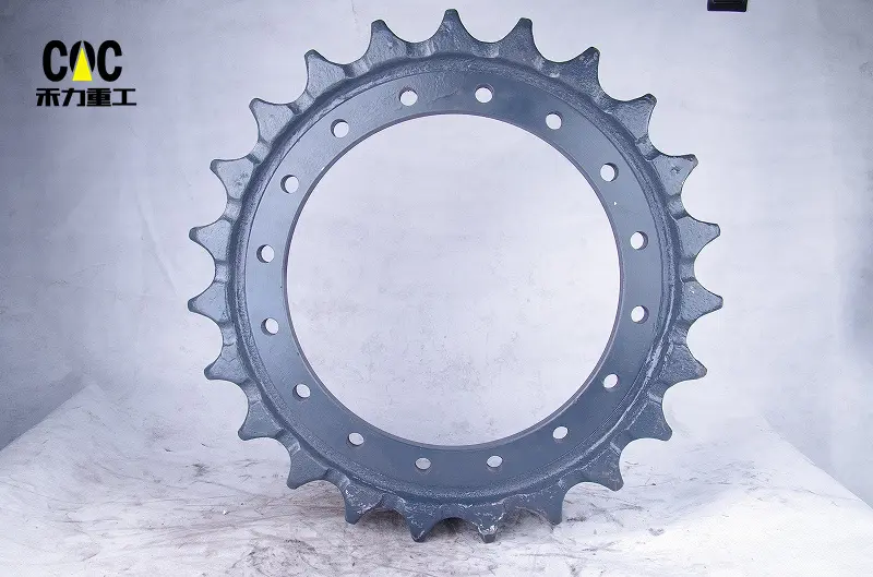 Wholesale Price Mini Excavator Sprockets - Excavator Undercarriage parts sprocket EX100 EX120 EX150 EX200 for Hitachi – Heli detail pictures