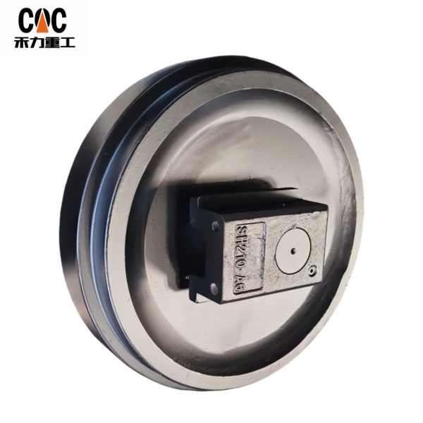SUMITOMO-SH210-A6 front idler assembly/China OEM quality crawler undercarriage parts manufacture/CQC – idler wheel source factory china. Featured Image
