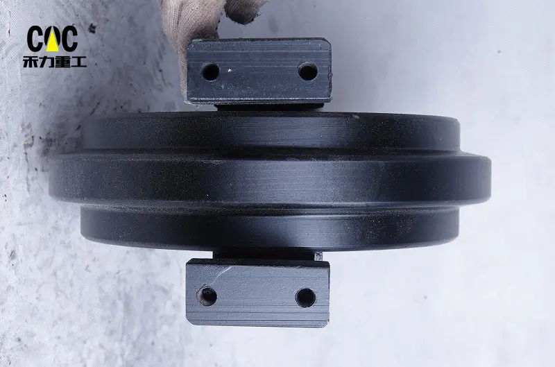 Excavator undercarriage spare parts E320 PC200 SK200 ZX200 front idler wheel for komatsu EX55 idler