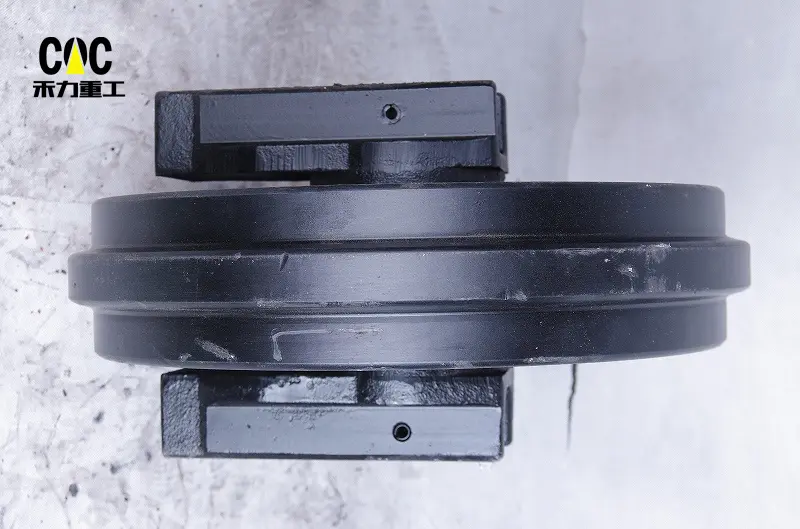 OEM Factory for Undercarriage Idlers - Mini excavator idler front idler with bracket undercarriage idler r80 – Heli detail pictures
