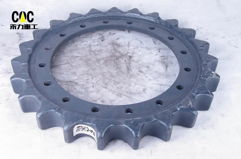 Wholesale Price Mini Excavator Sprockets - Excavator Undercarriage parts sprocket EX100 EX120 EX150 EX200 for Hitachi – Heli detail pictures