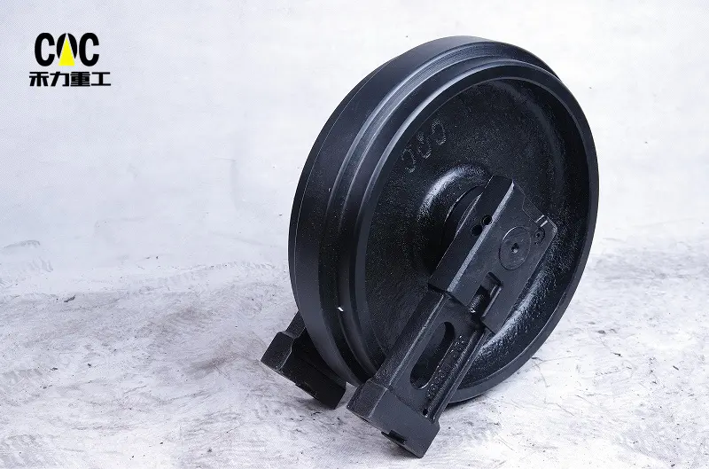 100% Original Undercarriage Equipment - Factory Price Mini Excavator Front Idler Rollers for Volvo EC55B EC60C EC140B EC200B – Heli